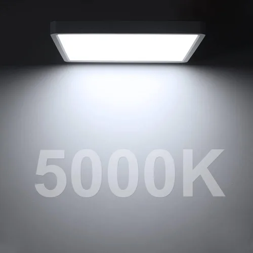 Miniatura 4 de Paquete de 2 luces LED de techo empotradas de 12 pulgadas y 24 W, luz de techo LED cuadrada de 5000 K, luz de techo LED plana de 3200 lm
