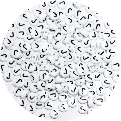 Miniatura 40 de Cuentas cuadradas de letras acrílicas de 0.236 x 0.236 pulgadas, cuentas A del alfabeto para pulseras, joyería, llavero DIY, 100