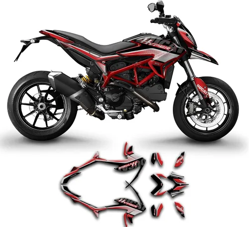 Miniatura 26 de Kit de adhesivos personalizados para Hypermotard Hyperstrada 821 2013 2014 2015 2016, DCTHYMS1318003-KO