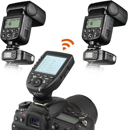 Miniatura 3 de Godox Xpro-C 2.4G X System TTL Transmisor de disparador de flash inalámbrico y 2 receptores controladores X1R-C compatibles con Canon Flash..