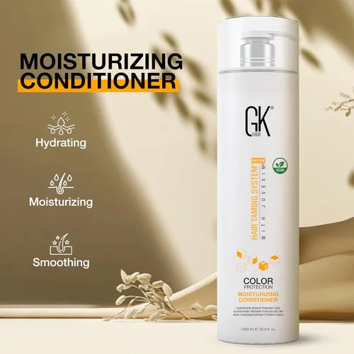 Miniatura 5 de GK HAIR Acondicionador hidratante de queratina global (33.8 fl oz/33.8 onzas líquidas) para protección del color hidratante, daño seco, rizado