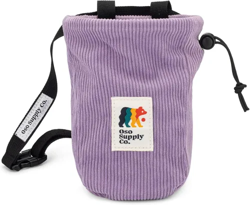 Miniatura 9 de Oso Supply Co - Bolsa de tiza vintage de pana para escalada en roca, cubo de tiza para bouldering con cinturón y bolsillo con cremallera - Equipo