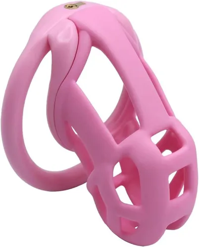 Miniatura 9 de Jaula de castidad de resina, dispositivo de castidad masculina 3.0 con 4 anillos, dispositivo de castidad masculina para pene, jaula de castidad
