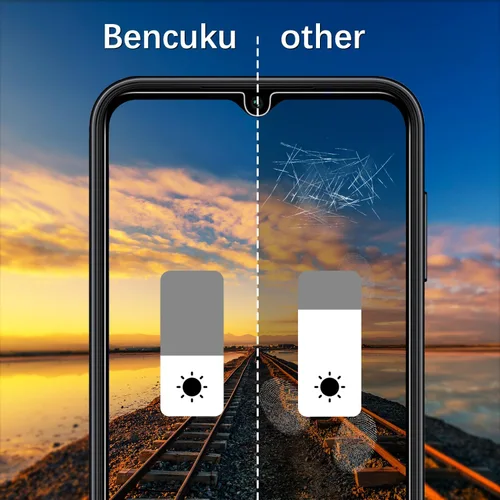 Miniatura 4 de (Paquete de 2 protectores de pantalla de privacidad diseñados para Samsung Galaxy A14 5G, vidrio templado anti-espía, antiarañazos, sin burbujas)