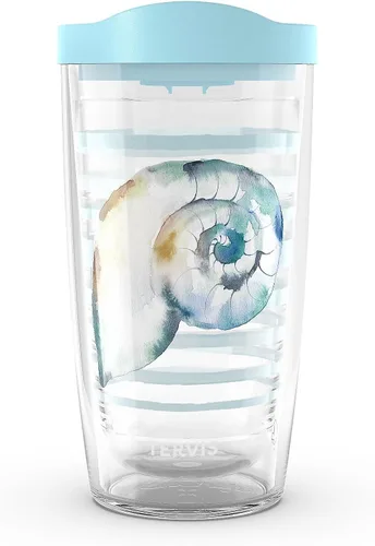 Miniatura 30 de Tervis Traveler - Vaso aislado de triple pared Sara Berrenson de algas marinas profundas mantiene las bebidas frías y calientes, 20 onzas, acero