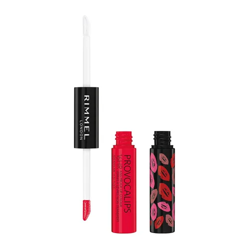 Miniatura 20 de Rimmel London Provocalips 16hr a prueba de besos color labial - Lápiz labial líquido de dos pasos para fijar el color y el brillo - 730 Make Your