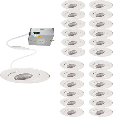 Miniatura 12 de WAC Lighting Lotos - Luz LED empotrable redonda ajustable de 2 pulgadas, 3000K blanco cálido, 6W, 530 lúmenes, clasificación IC hermética, 120V-277V
