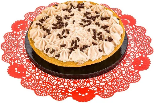 Miniatura 51 de Restaurantware Pastry Tek Blondas de Encaje de 4 x 4 Pulgadas 100 Vajilla Decorativa - Blondas de Mesa Desechables Redondas de Papel Negro