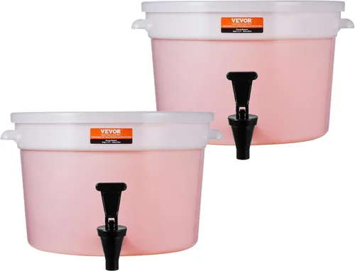 Miniatura 10 de VEVOR Dispensador de bebidas, 3 galones *2 dispensadores de bebidas para fiestas, dispensador de jugo de plástico con llave y tapa, dispensador