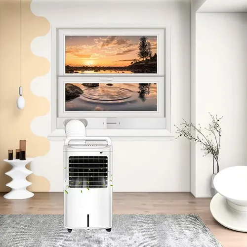 Miniatura 6 de Kit de ventilación de aire acondicionado portátil, manguera de escape de 5.1 pulgadas de diámetro y 59 pulgadas de longitud, panel de sellado de CA