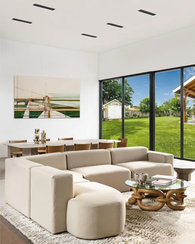 Miniatura 9 de SCON Focos empotrados de matriz ajustable de 10 W, paquete de 4 unidades, 5 CCT 3000-6500K de aluminio LED lineal, luz descendente con molde