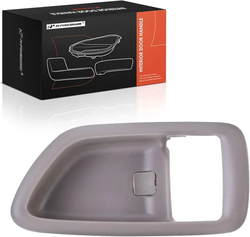 A-Premium Bisel de manija de puerta interior del lado del conductor delantero o trasero izquierdo compatible con Toyota Tundra 2004-2006 Crew Cab