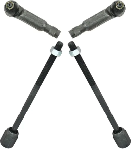 Miniatura 128 de TRQ Juego de barras de acoplamiento delanteras interiores y exteriores de 4 piezas compatible con Jeep Cherokee 1991-2001 y Comanche 91-92