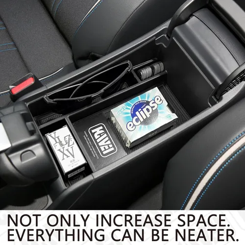 Miniatura 5 de HGWEI - Bandeja organizadora de consola central compatible con Honda HRV 2023 2024 2025 2026, caja de almacenamiento para reposabrazos para HRV Negro