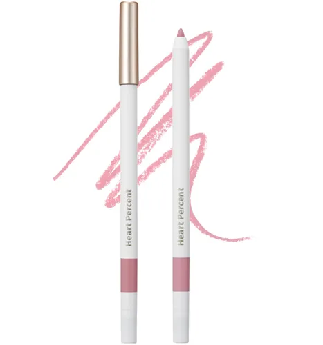 Miniatura 9 de Heart Percent Dote On Mood Lápiz labial delgado, define y rellena cremoso delineador de labios retráctil con sacapuntas integrado, #03. Beige avena