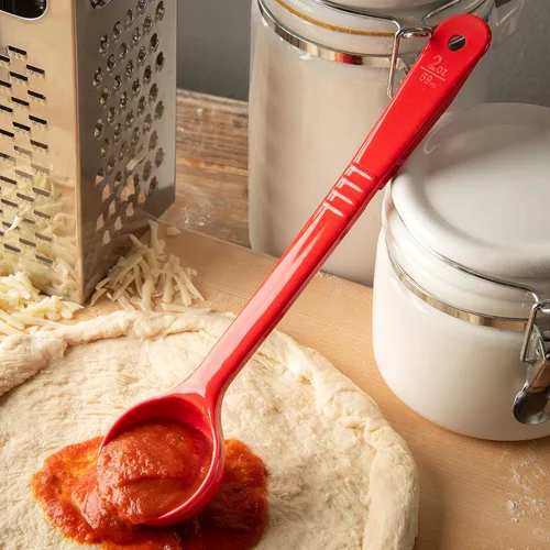 Miniatura 5 de Carlisle FoodService Products Measure Miser - Cuchara medidora de plástico con mango largo, 2 onzas, color rojo (paquete de 2)