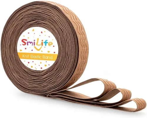 Miniatura 10 de SmiLife Banda Elástica de Agarre de Silicona para Coser, Beige, 1.05 Pulgadas x 12 Yardas