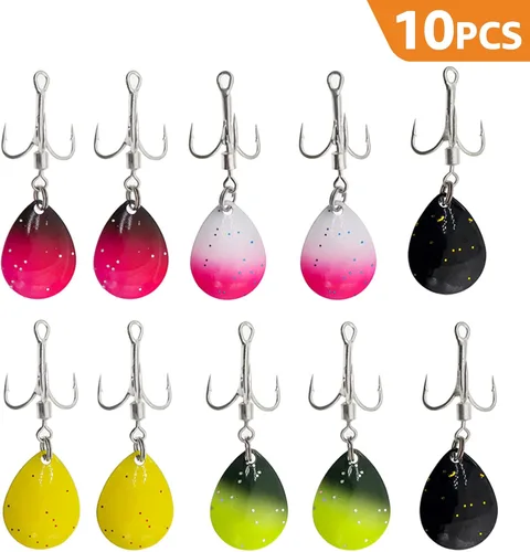 Miniatura 3 de Ganchos y señuelos con peso - Plantillas de pesca de trucha y lubina para agua dulce y salada