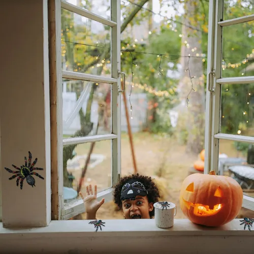 Miniatura 5 de Uelfbaby Araña realista gigante, araña falsa, modelo de acción, figuras de juguete de insectos realistas, accesorios de broma de Halloween