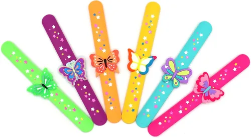Miniatura 6 de LOCHSOEL - Pulseras de mariposa - Pulseras de silicona para adultos -Perfecto para decoraciones, regalos de cumpleaños y más (paquete de 6)