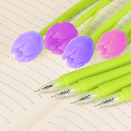 Miniatura 6 de Bolígrafos de flores que cambian de color, paquete de 30 bolígrafos creativos de tinta de gel para la escuela, hogar, oficina, papelería, regalo