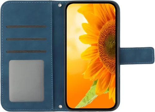 Miniatura 2 de Funda compatible con Samsung Galaxy A0e, compatible con Samsung Galaxy A0e con función atril, ranuras para tarjetas, cierre magnético, color azul