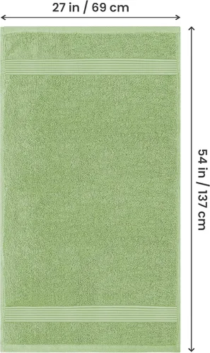 Miniatura 2 de Utopia Towels Juego de 4 toallas de baño (27 x 54 pulgadas), 100% algodón hilado en anillo, secado rápido, altamente absorbentes, toallas de tacto