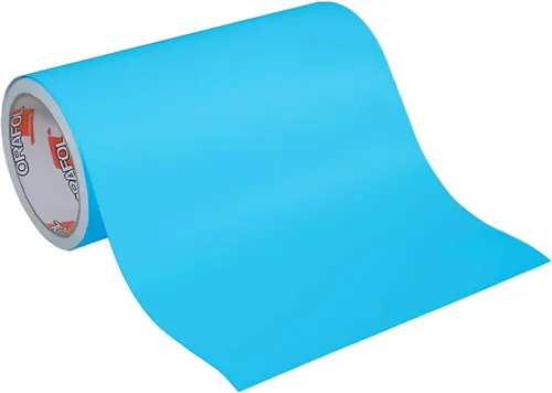 ORACAL Oramask 813 - Rollo de vinilo adhesivo de baja adherencia, color azul claro, rollos de 12 x 24 pulgadas (paquete de 1 rollo)