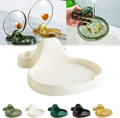 Miniatura 8 de Espátula de cocina multifunción, soporte para espátula de cocina multifuncional, soporte para cucharas con soporte para tapa, espátula de cocina