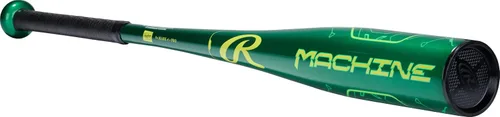 Miniatura 3 de Rawlings Bate de béisbol automático EE.UU. Drop -10 Barril de 2 5/8" Aleación de 1 pieza Verde