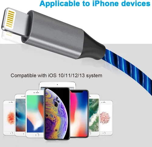 Miniatura 5 de Cable de carga para iPhone, cable Lightning de 3 pies con certificación MFi de Apple, cable de carga rápida USB de alta velocidad, cable