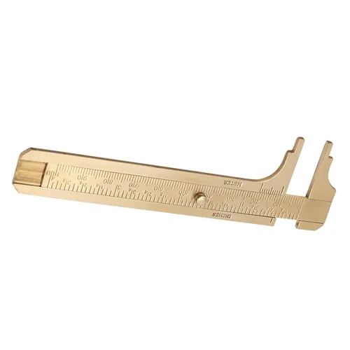 Miniatura 6 de Yosoo Health Gear Vernier Pinza, micrómetro de latón de doble escala deslizante, 3.937 in