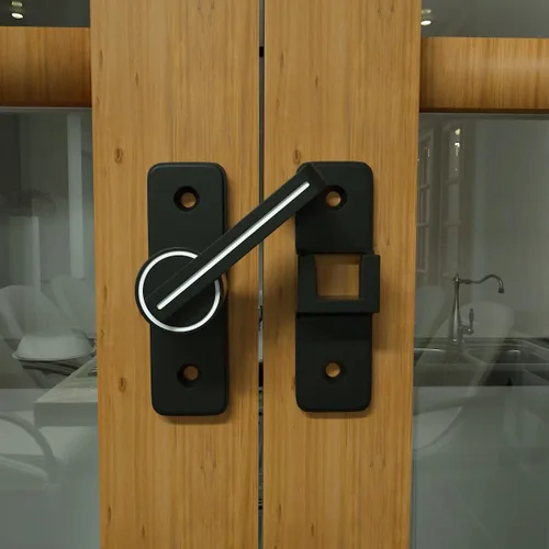 Miniatura 7 de INIRET Pestillos para Puerta de Granero, Pestillos Corredizos Pesados para Puerta de Granero, Cerradura de Puerta, Pestillo de Seguridad para Puerta