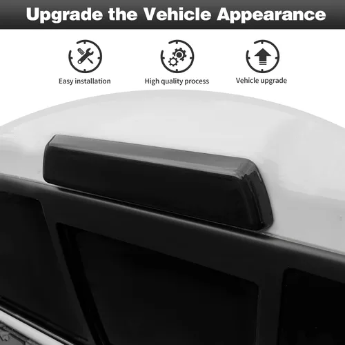 Miniatura 3 de CheroCar Cubierta de luz de freno de montaje alto, accesorios exteriores compatibles con Ford F150 Svt Raptor, negro ahumado