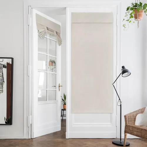 Miniatura 17 de HOMEIDEAS Cortinas Opacas para Aula para Puerta Principal, Cubierta de Ventana de Puerta de Aula, Persianas de Privacidad con Aislamiento Térmico