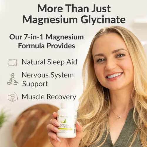 Miniatura 7 de Suplemento Magnesium Breakthrough 4.0 - Tiene 7 formas de magnesio: glicinato, malato, citrato y más - Suplemento natural para el sueño y el cerebro