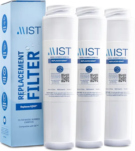 Miniatura 10 de Mist Filtro de agua GSWF de repuesto compatible con modelos GE: GSWFDS, 100749-C, 100810/A, 238C2334P001, Kenmore 46-9914, 1 paquete - Mist