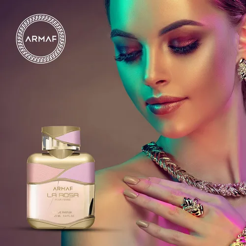Miniatura 3 de Armaf La Rosa Pour Femme Eau De Parfum 100ML Para Ella, Fragancia Floral, Perfume Para Mujer, La Via