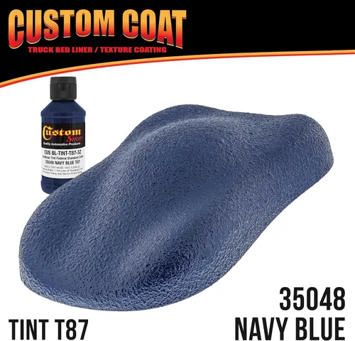 Miniatura 2 de Revestimiento personalizado estándar federal color # 35048 azul marino uretano en aerosol para caja de camión, kit de 2 galones con pistola
