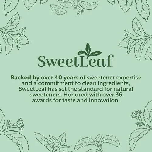 Miniatura 9 de SweetLeaf Tarro agitador de polvo de stevia, edulcorante cero calorías con extracto de hoja de stevia, sin aditivos edulcorantes artificiales, sin