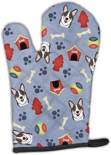 Miniatura 76 de Caroline's Treasures BB4020OVMT Dog House Collection Border Collie - Guante de horno grueso resistente al calor para sartenes calientes y horno
