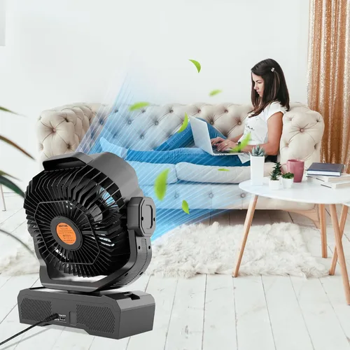 Miniatura 7 de WESTTREE - Ventilador de 45000 mAh, potente flujo de aire, funciona con pilas, ventilador de exterior para dormitorio, silencioso y oscilante
