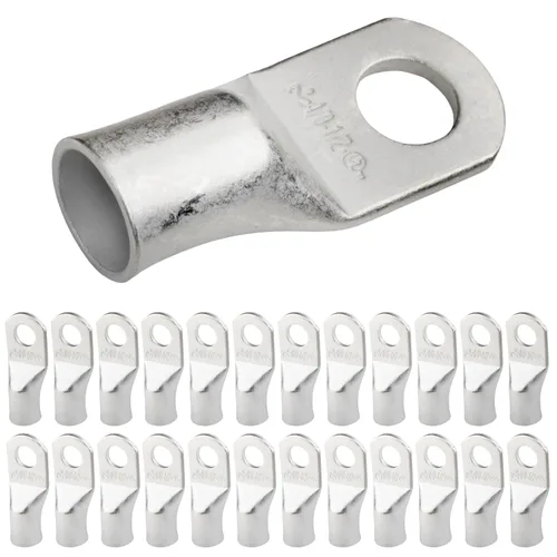Miniatura 264 de SELTERM 5 piezas terminales de cable de cobre estañado 1/0 AWG perno de 1/2", extremos de cable de batería, terminales de anillo, conectores