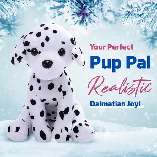 Miniatura 3 de Plushland Juguetes de peluche realistas de perro cachorro de 10 pulgadas, figuras de felpa navideñas para niños, bebés para jugar