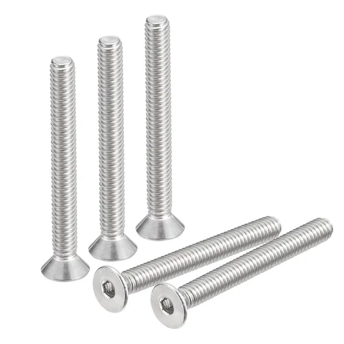 Uxcell tornillos de cabeza avellanada plana #8-32x1-1/2, 10 unidades de tornillos de cabeza plana con rosca completa de acero inoxidable 304,