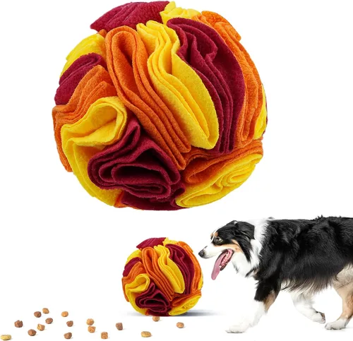 Miniatura 12 de Pelota de olfateo para mascotas, bola interactiva para perros ciegos, entrenamiento para aliviar el estrés, juguetes de enriquecimiento para perros