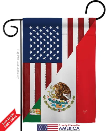 Miniatura 4 de Juego de banderas de la amistad de Estados Unidos y México, juego de banderas regionales de Estados Unidos, alianza mundial, país, área particular