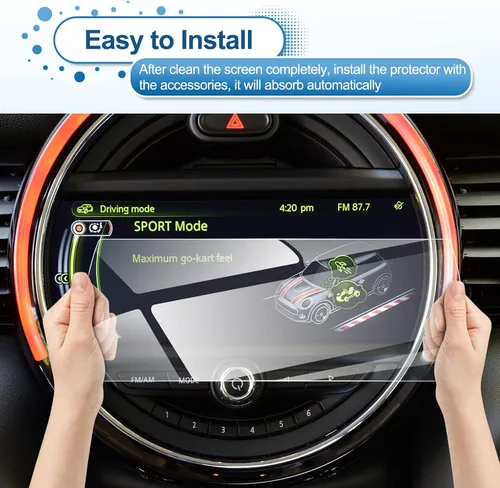 Miniatura 7 de Protector de pantalla Mini Cooper 2015-2021, para Mini Cooper Clubman (2017-2021), Cooper Countryman (2017-2021), pantalla táctil de 8.8 pulgadas