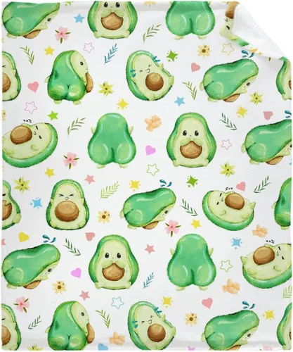 Darani Manta de franela ligera y súper suave de aguacate, cálida y ligera, de 40 x 30 pulgadas, extra pequeña para cama de mascotas