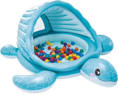 Miniatura 17 de Centro de juego inflable tierra de dinosaurios de Intex, 31 x 90 x 44 pulgadas, a partir de 2 años 2-Multicolor